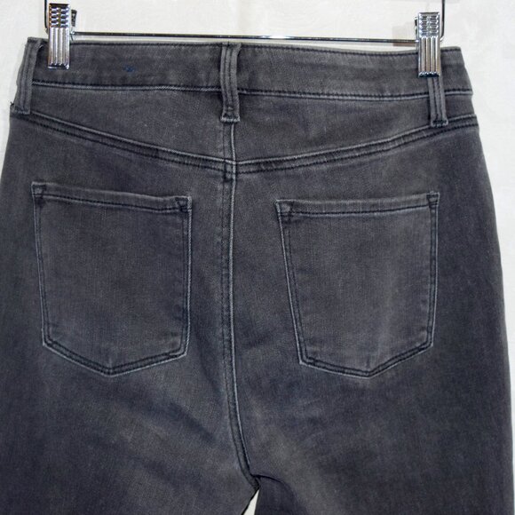 Talbots Petite 8P Black Jeans Crystal Embellished High Rise Ankle Straight - Picture 5 of 9